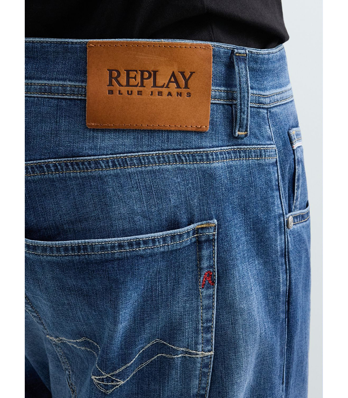 スリムストレートフィットGROVER 超軽量デニム 詳細画像 ブルー 7